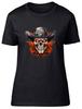 Cowboy Skull Unisexs TShirt Sleketon Head Gothic Flame Ladies Gift Tee