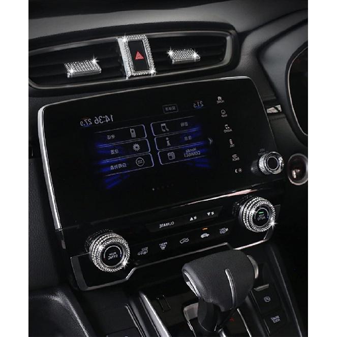 Bling Car Accessories Bling Steering Wheel Crystal Accessory Lnterior Sticker Lnterior Cover Lnterior Console Trim Compatible for Honda CRV 2017-2022