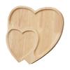 Wooden Rabbit Serving Tray Animal Charcuterie Platters Novelty Appetizer Platter for Cheese Fruit Heart-shaped Food Platter for Parties