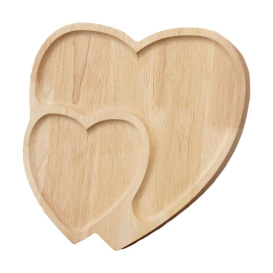 Wooden Rabbit Serving Tray Animal Charcuterie Platters Novelty Appetizer Platter for Cheese Fruit Heart-shaped Food Platter for Parties