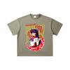 260 GSM Double Yarn 32 Count 100% Cotton Sailor Moon V6 Mars Print Unisex Heavy Cotton T Shirt