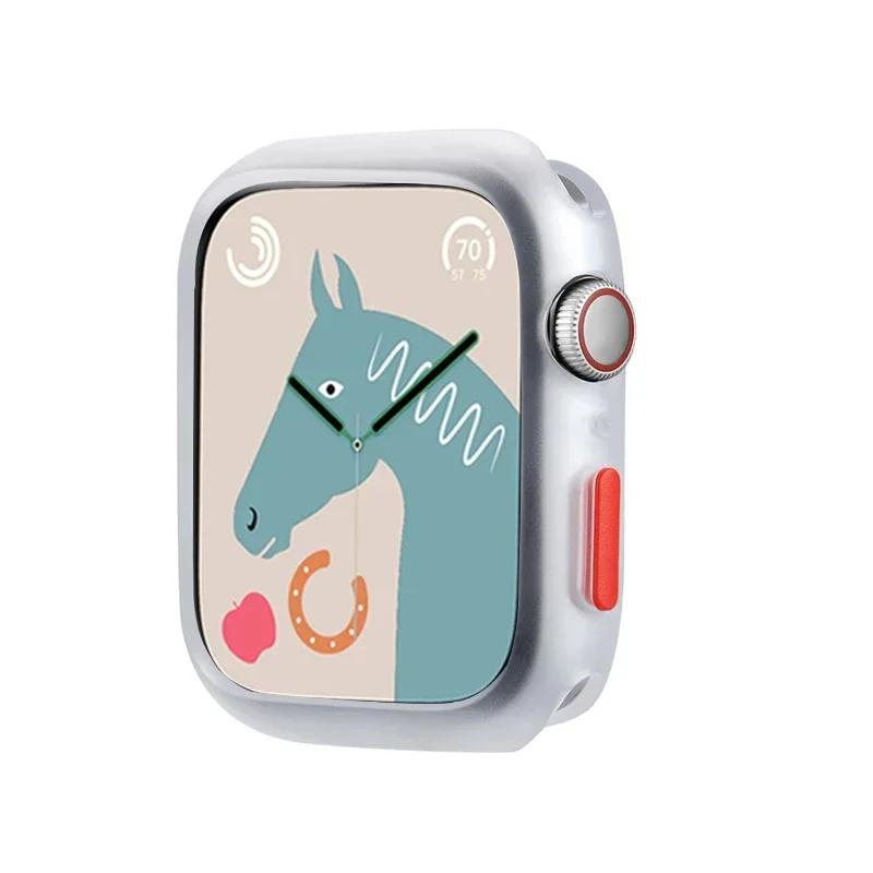NEW Candy Soft Case for Apple Watch Cover 9 8 7 6 Se 5 4 3 45 42mm 38mm Protection Iwatch Serier 44mm 40mm 41mm Silicone Bumper