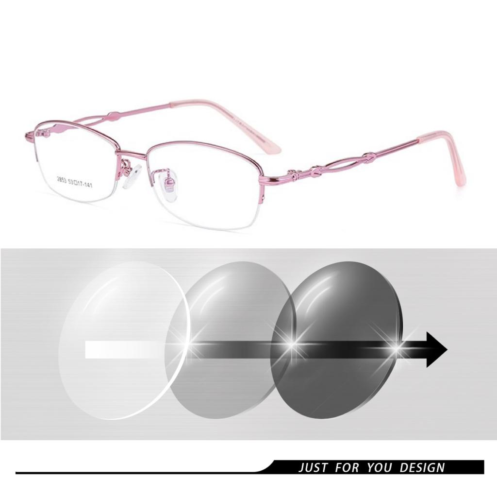 Photochromic Lens Eye Glasses Men's Women's Myopia Prescription Lenses Eyeglasses Finished Glasses Students Short Sight Eyewear 0 -0.5 -1 -1.25 -1.5