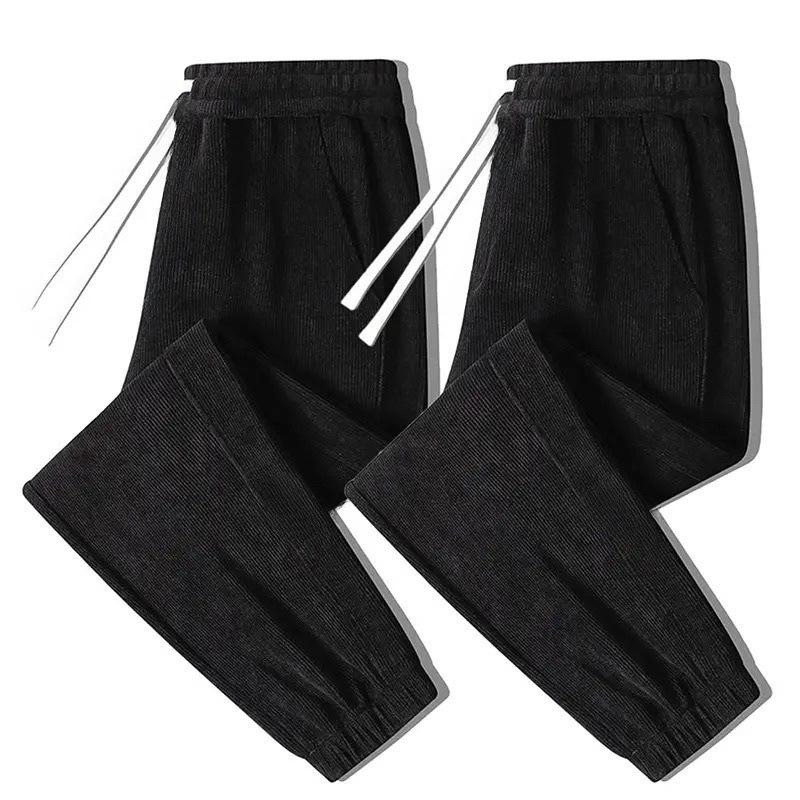 Women's High Waist Corduroy Joggers - Casual, Plus Size, Versatile Sweatpants