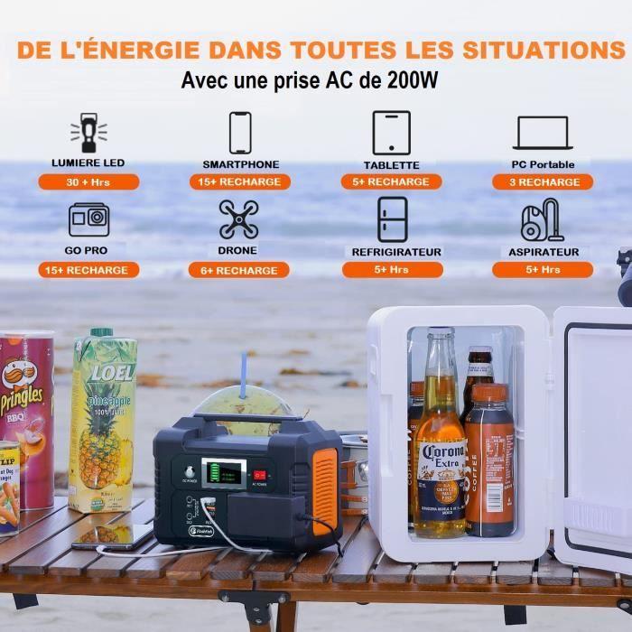 Flashfish E200 Solarladegerät - Tragbarer Solargenerator - 151Wh - Kraftwerk - Camping