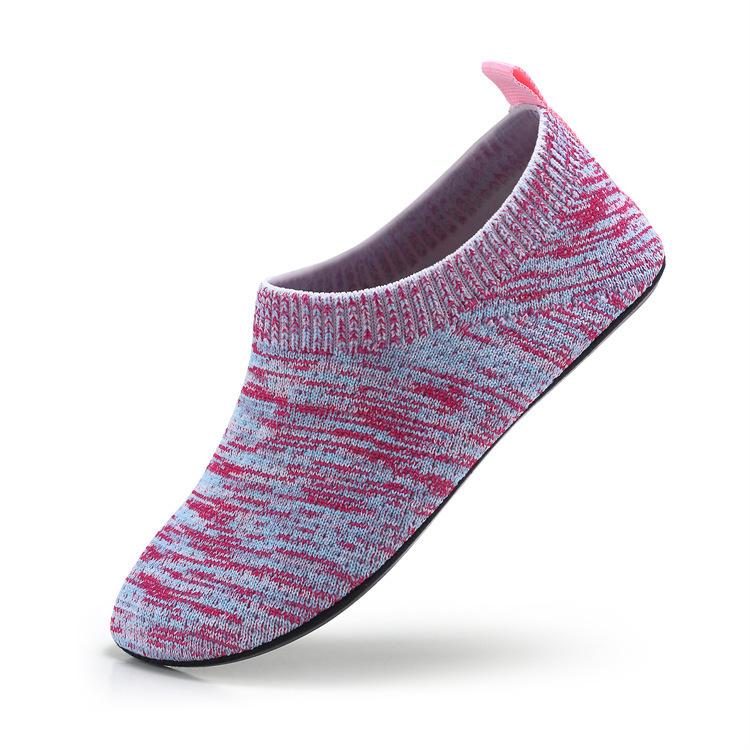 

W11 Classmate Детские вязаные туфли для летающих животных Носки Обувь для занятий спортом в помещении Бесшумные туфли Весенние низкие носки Обувь для мальчиков и девочек 37 розовый