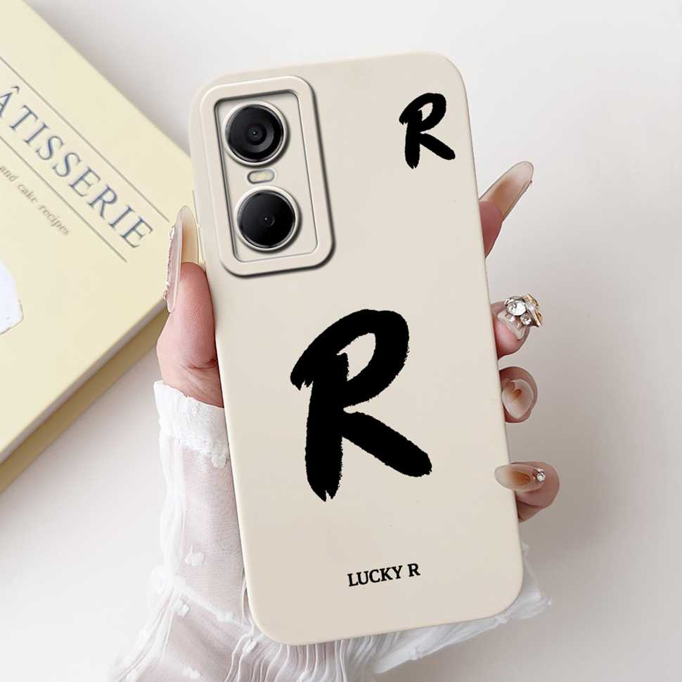 Luckly Letters Cover For Tecno Pop 6 Pro Case 2022 Silicone Soft TPU Phone Case For Tecno Pop6 Pop 6 Pro Bumper 6.6"
