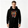 Men's Pullover Hoodie, Cute Cat Ice Hockey Player Graphic Casual Sweatshirt