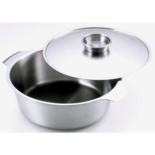 Yoshikawa Luxury Stainless Steel Shabu-Shabu Pot, 26cm, SJ1678