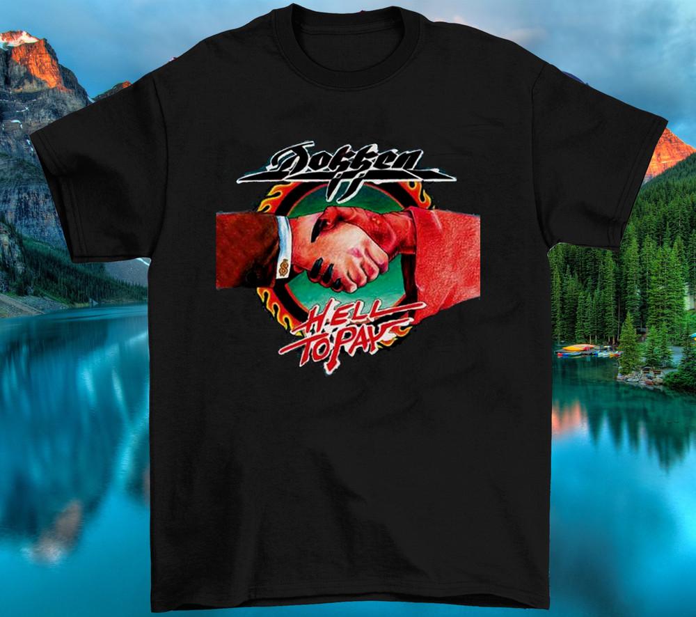 

Inspired Dokken Band 90s Hell to Pay Black Size S to 4XL Cotton Unisex T-Shirt Unisex T-Shirt XXXXL