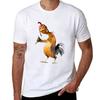 Unisexs Cotton Short Sleeve Tshirt With Funny Cartoon Chicken Print Casual Summer Tees For Daily Wear