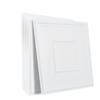 Ceiling Tiles 12-Pack 24 X 24 In PVC Easy Installation White Geometric