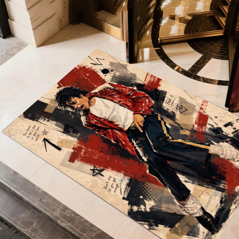Michael Jackson Pop Legend Carpet Suitable For Dining Room Balcony Outdoor Decorate Room Antislip Rug Decorate Offices Spiritual Gift
