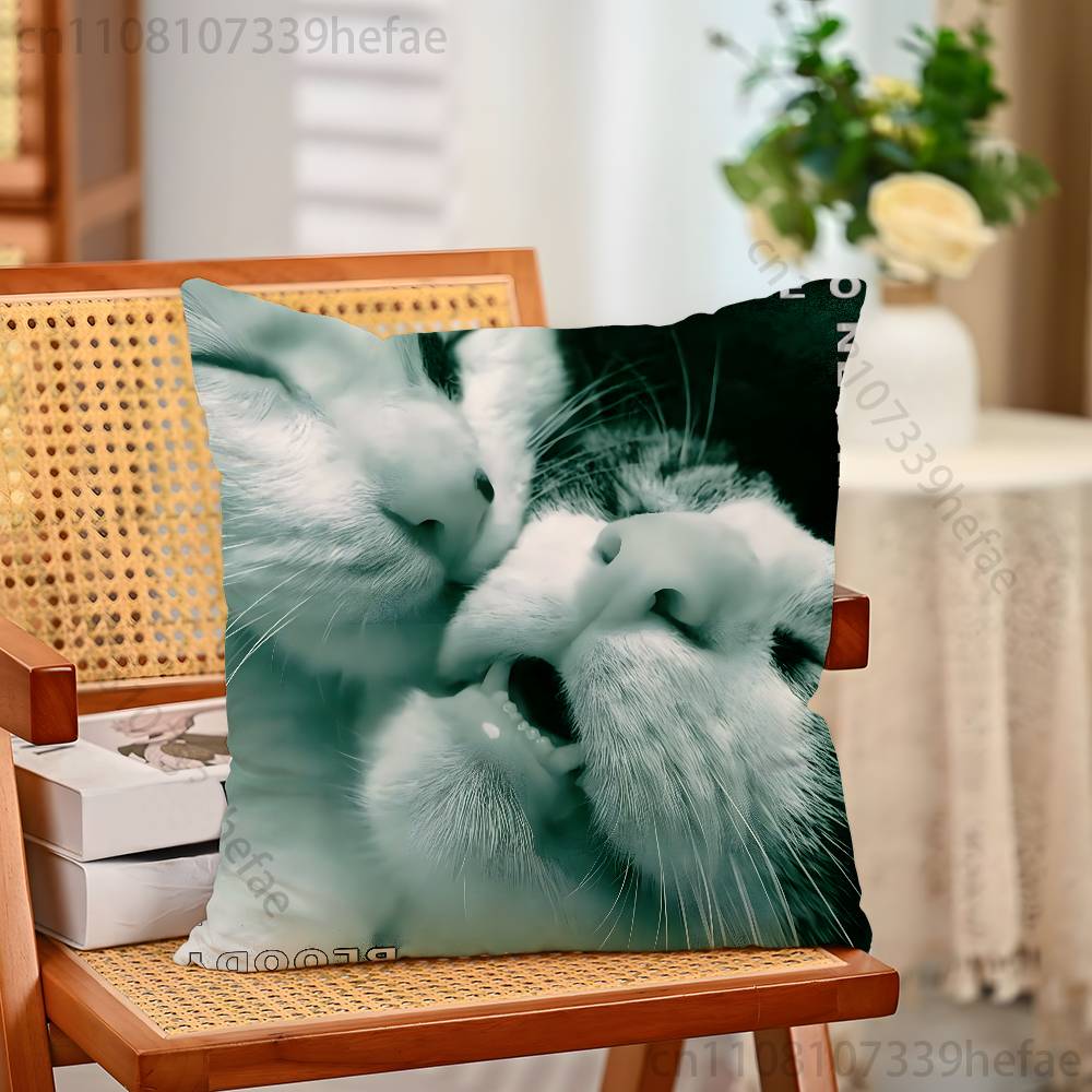 TType O NNegative Pillow Case Plush Pillow Cases Home Decoration Pillow Cover for Sofa Bed Chair Living Room