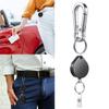 Retractable Keychain, IDs Badge Reel Retractable Badge Holder Steel Cord Keyring