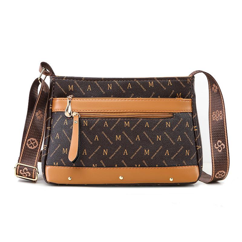 Baigou Women's Bag  New Crossbody Bag  Trendy Bag  Temperament  Versatile Soft Leather Large Capacity Shoulder Bag
