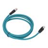 Kabel Ethernet przemysłowy M12 8Pin X Code Złącze proste do RJ45 męski Adapter Kabel CAT6A 2 metry