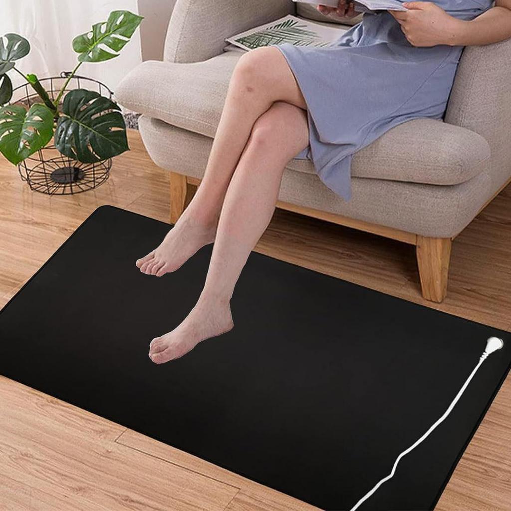 Universal Grounding Mat for Desk Floor Sleep with Cord Eco Friendly Durable Easy Clean Comfort Size 25x68 Cm