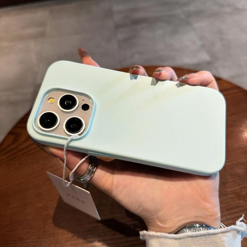 Trendy Flüssigsilikon Vollumwicklung Rutschfeste und sturzsichere iPhone Hülle iPhone14 15 Pro Max 14 plus 15 plus 16 plus iPhone 11 12 13 Hülle