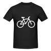 White Bike Bicycle Tshirt Japanese Fresh Tshirt Fitness Leisure Travel Musthave Short Sleeve