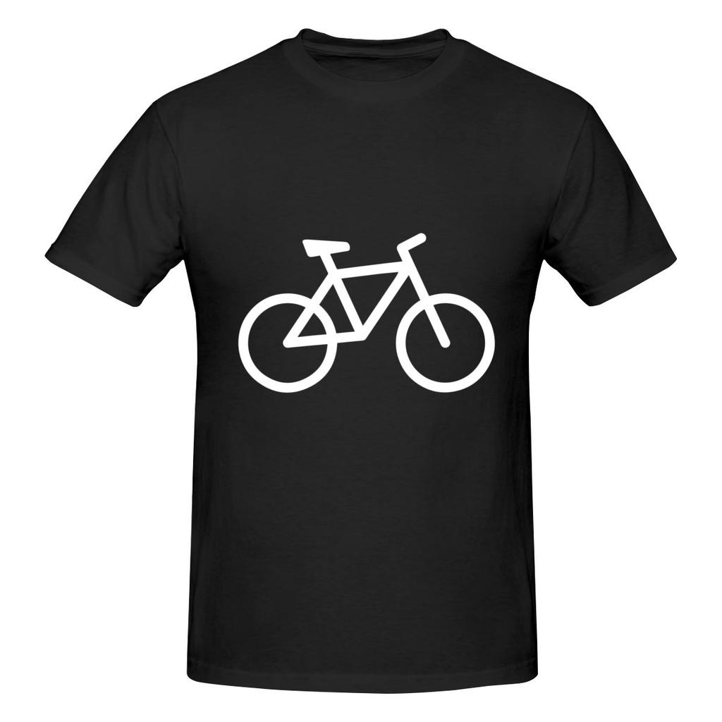 White Bike Bicycle Tshirt Japanese Fresh Tshirt Fitness Leisure Travel Musthave Short Sleeve
