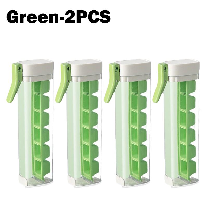 Ice Cube Tray with Lid Easy Release Mini Ice Making Grid Food Grade Silicone Storage Box for Refrigerator Freezer Kitchen Gadget