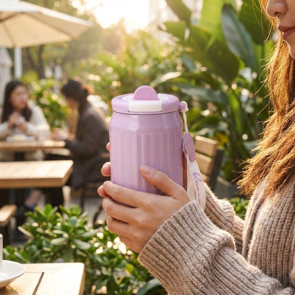 Stainless Steel Vacuum Insulated Cup Minimalist Direct Drinking Mug Portable Water Cup Gift Giving