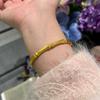 Jindian Has The Same Silk Feeling Exquisite Handmade Brushed Bamboo Bracelet Ring, High-End National Style High Bracelet