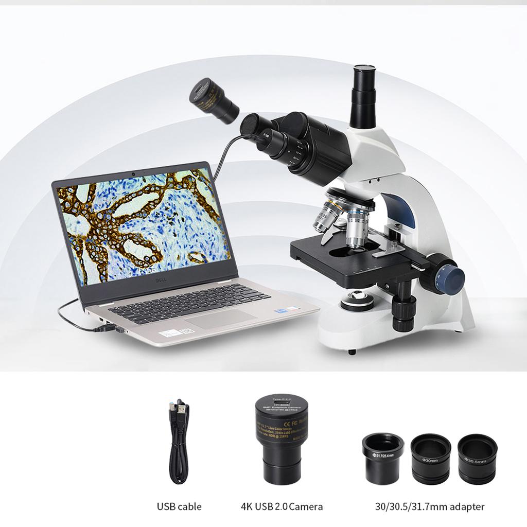 Digital Electronic Eyepiece IMX377 USB Microscope Camera FHD 4K USB2.0 Color 8MP Digital Camera Free Driver for