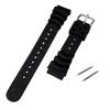 Genuine 20mm Urethane Band for Divers DB73BP Domestic Authorized Dealer Set Includes Spring Bars and Simple Instructions (2 Pieces)
