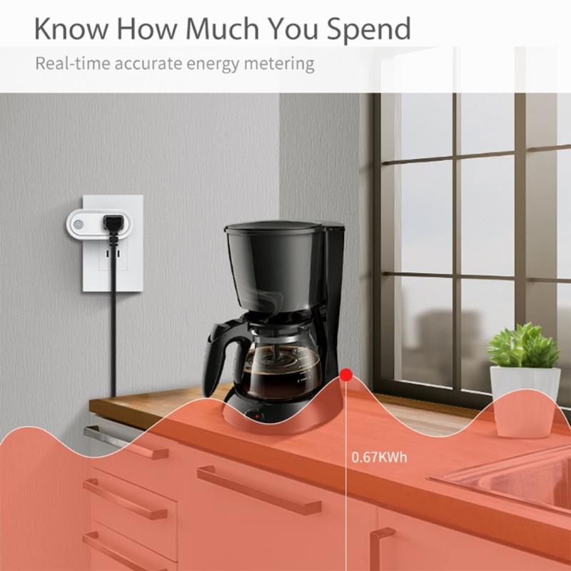 Intelligent Plug Matter Wifi Socket Accessories Power Monitor Power Switch For Home Automation Device 15A Timer Outlet