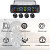 USB Solar TPMS 0-8Bar Car Tire Pressure Monitoring System Auto Security Alarm Systems Tyre Temperature Monitor with 4 Sensor