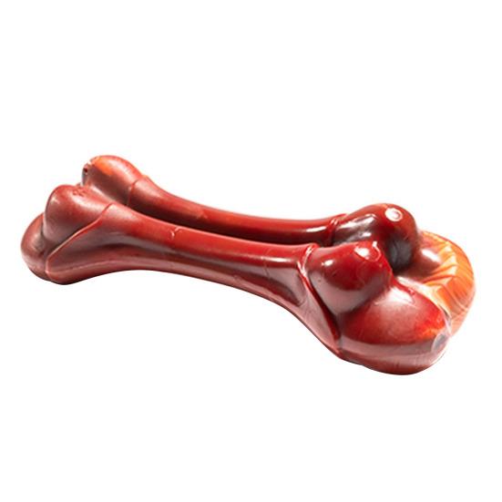 Pet Chew Toy Realistic Simulated Bone Design Dogs Molar Teeth Cleaning Toy Bite-resistant