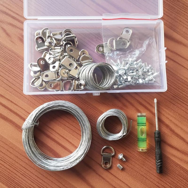 105pcs Professional Grades Hangings Kits Comprehensive Kits for Picture Frame Photo Hangers Photos Tool with screws