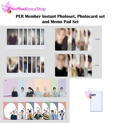 Deko-Set pro Mitglied, Sofort-Fotoset + Back-to-Back-Fotokarte + Notizblock-Set