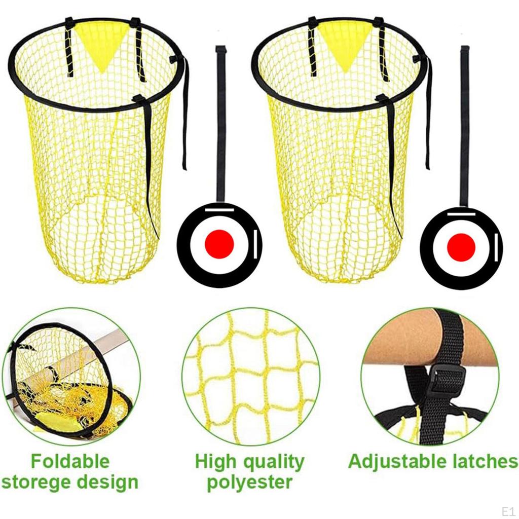 4Pcs Kids Football Goal Target & Training Net Portable Accessory Easy Attach Strap for Beginners to
