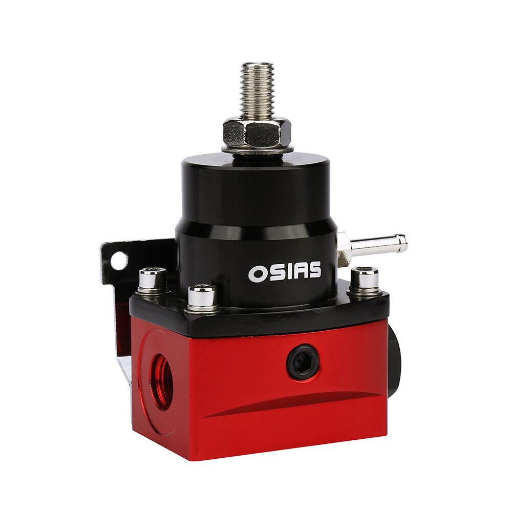 OSIAS New 100xkPA 160PSI Aluminum Adjustable Autos Fuel Pressure Regulator With Gauge+AN6 Fuel Line Hose+Fittings End Kit