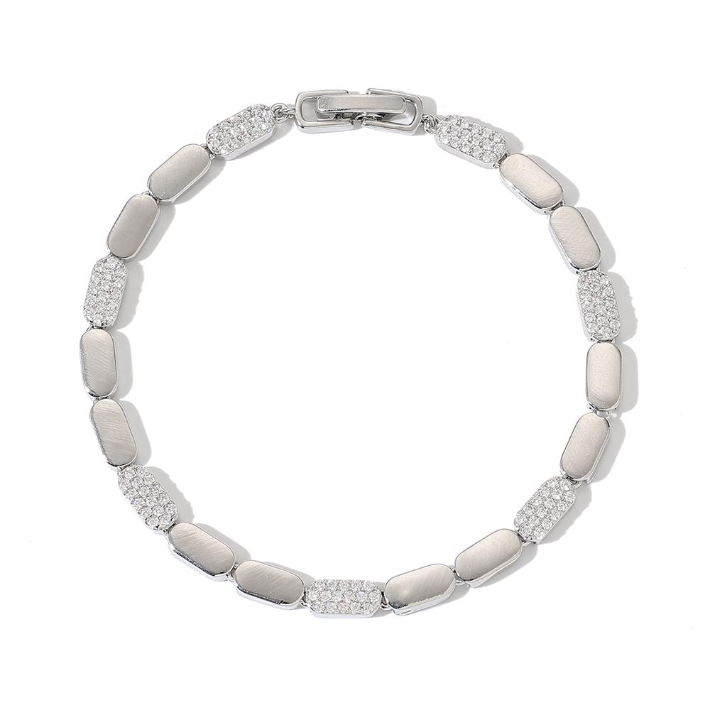 

Luxury Zircon Inlaid Bracelet Bright And Shining Bracelets Women Jewelry CN8105-SL Christmas Gift 17cm