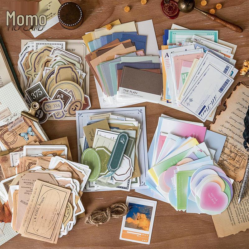 Mò Mò Sticky Note Collection: Artistic Colors Journaling Paper in 6 Styles Basic Labels