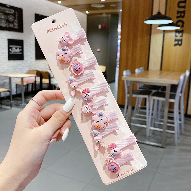 Barrette bec de canard dessin animé pour enfants - Été 2021 Épingle à cheveux en résine plastique pour filles