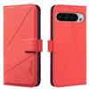 For Google Pixel 9 Pro XL Case BINFEN COLOR BF35 Geometry Imprinted Leather Phone Cover RFID Blocking Wallet Stand