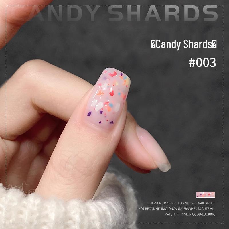 

Ennis Candy Flake Гель для ногтей - 2025 Новый Звездный Молочно-Белый Сырные Хлопья для Профессионального Нейл-Арта