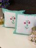 Pair of Handblock Printed Cushion Covers- 16*16 Inches (Copy)