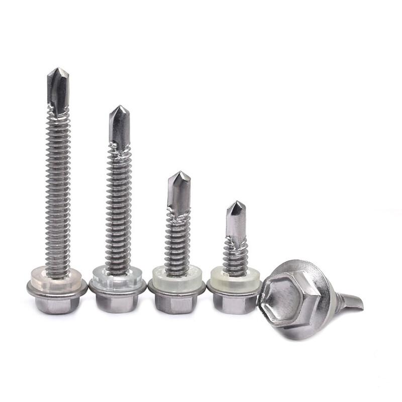 JNL 55366 410 Stainless Steel Hex Head Self-Drilling Screws