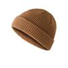 1Pc Acrylic Fiber Casual Men's Short Fisherman Beanbie Hat Mini Autumn and Winter Warm Knitted Hats Hip Hop Hat