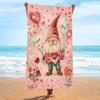 Ultra Soft Microfiber Beach Towel With Quick Dry Antibacterial Ion Print Design Pool Travel Outdoor Use