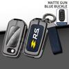 Zinc Alloy Leather Car Key Case Cover for Renault Kadjar Captur Megane Sandero Stepway Logan Clio 5 Arkana Protector Key Shell S444