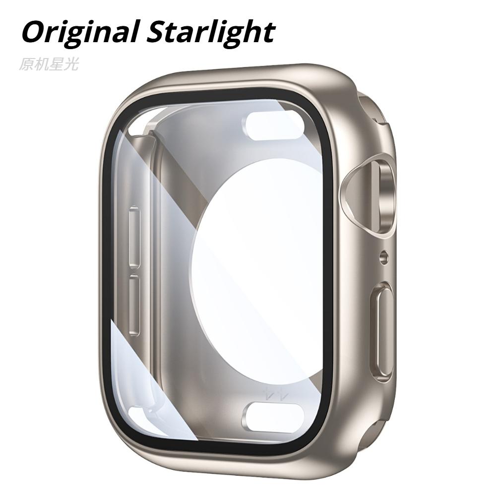 Screen Protector Cover For Apple Watch 46mm 42mm 45mm 40mm 41mm 44mm Ultra 49mm Hard Front Rear Bumper Case iWatch Series 11 10 9 8 7 SE 6 Accessories