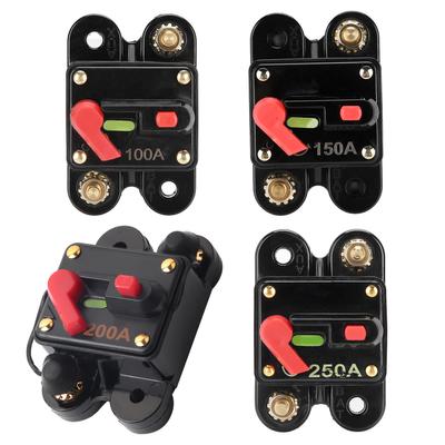 12‑24V  Circuit Breaker Fuse Inverter with Manul Reset for Car Audio System Boat Trucks