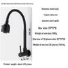 304 Stainless Steel Single Handle Kitchen Faucet, 180° Rotating Large Bend for Cold Water